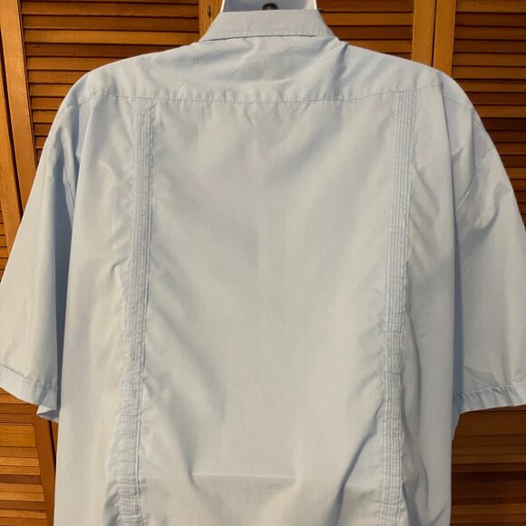 OMEGA FASHION SZ 4XL SHORT SLEEVE GUAYABERA SHIRT - Picture 5 of 8